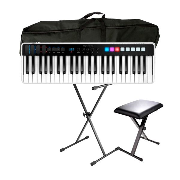 Combo Ik Multimedia IRIG KEYS I/O49 Piano + Silla, base y estuche
