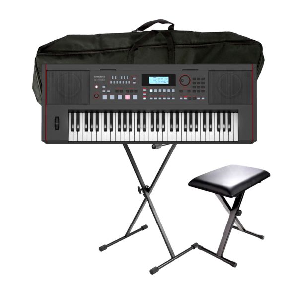 Combo Roland E-X50 Piano + Silla, base y estuche