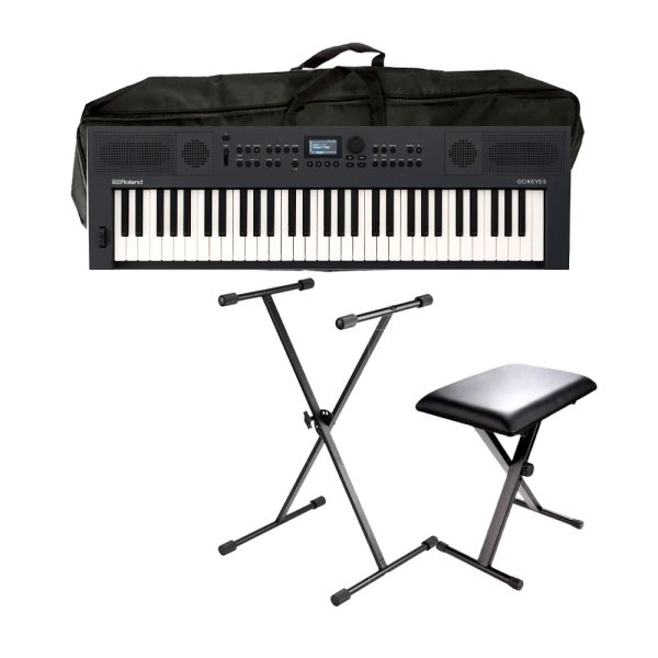 Combo Roland GOKEYS5-GT Piano + Silla, base y estuche