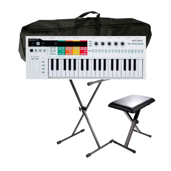 Combo Arturia KEYSTEP PRO Piano + Silla, base y estuche