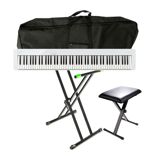 Combo Casio PX-S1100 WE Piano + Silla, base y estuche