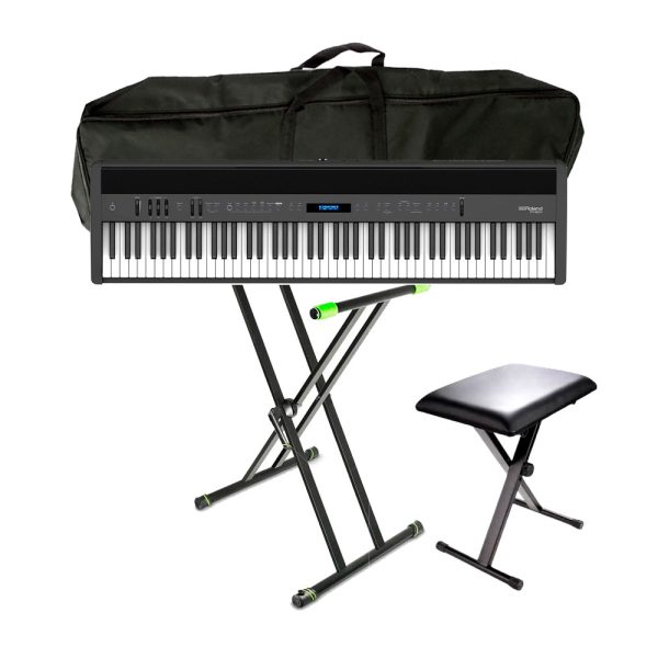 Combo Roland FP-60X BK Piano + Silla, base y estuche