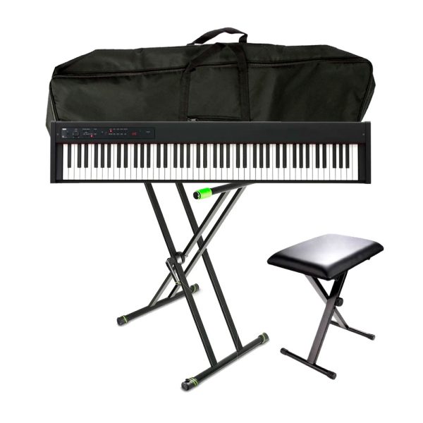 Combo Korg D1 Piano + Silla, base y estuche