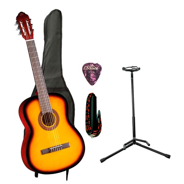 Combo Eko CS-10 Sunburst Guitarra + Base, estuche y accesorios