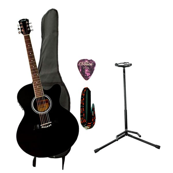 Combo Mc-Art C090CEB Guitarra + Base, estuche y accesorios