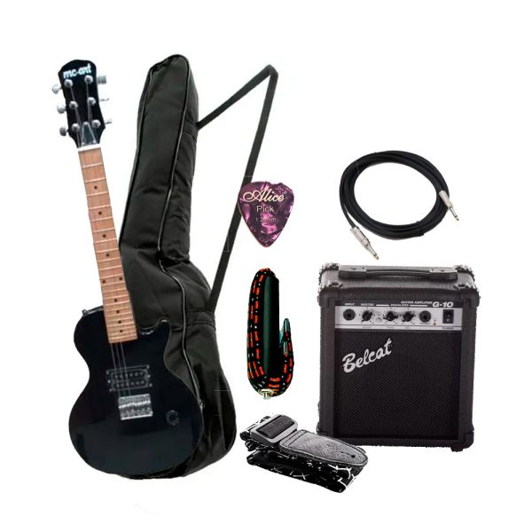 Combo Mc-Art 19LP Guitarra + Amplificador, base y Accesorios