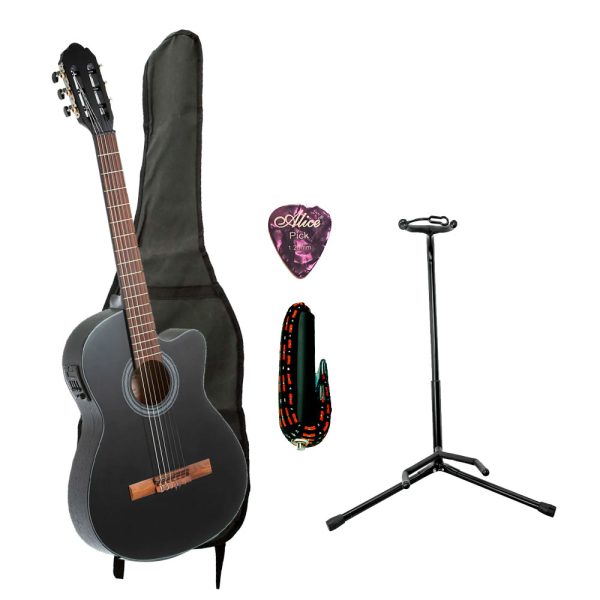 Combo Gewa VG500166 Guitarra + Base, estuche y accesorios