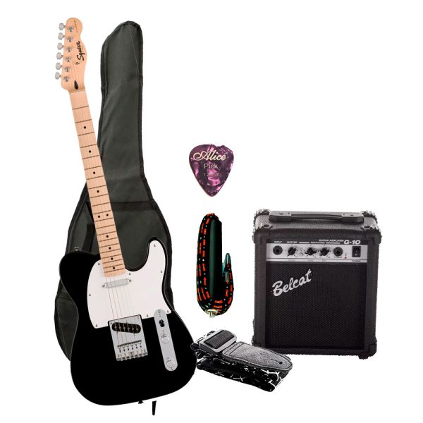 Combo Fender DEBUT Guitarra + Amplificador, Base y Accesorios
