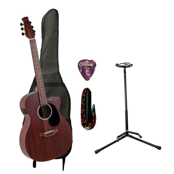 Combo Applause AEO-96-M Ap510112 Guitarra + Base, estuche y accesorios