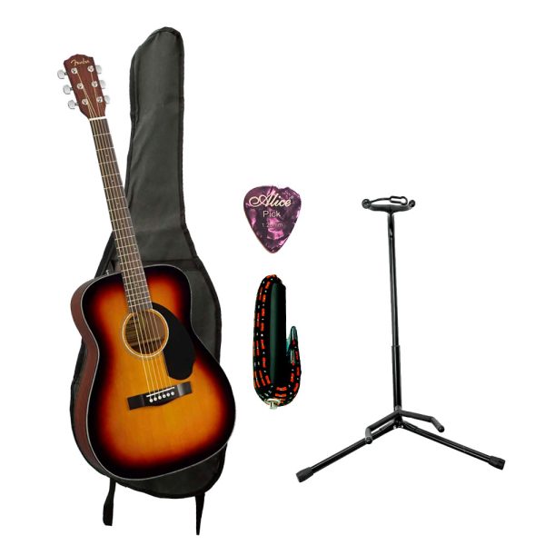 Combo Fender CC-60S CONCERT Guitarra + Base, estuche y accesorios