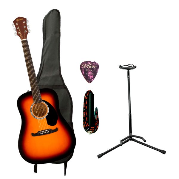 Combo Fender FA-125 Guitarra + Base, estuche y accesorios