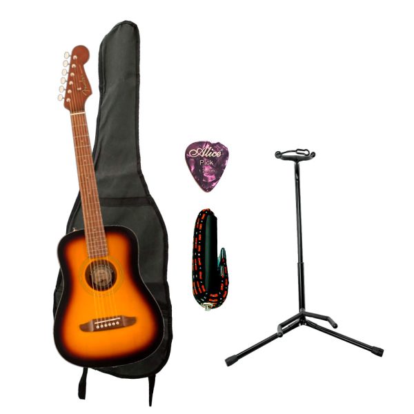 Combo Fender REDONDO MINI Guitarra + Base, estuche y accesorios