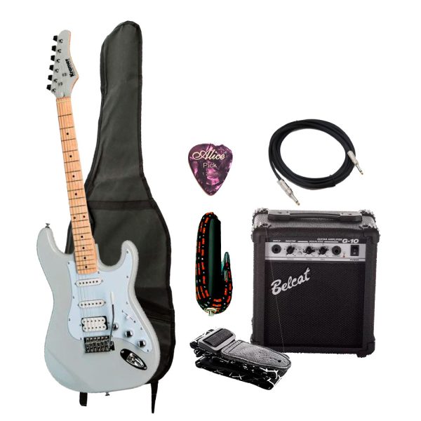 Combo Kramer Focus KF21PGCT1 Guitarra + Base, estuche y accesorios