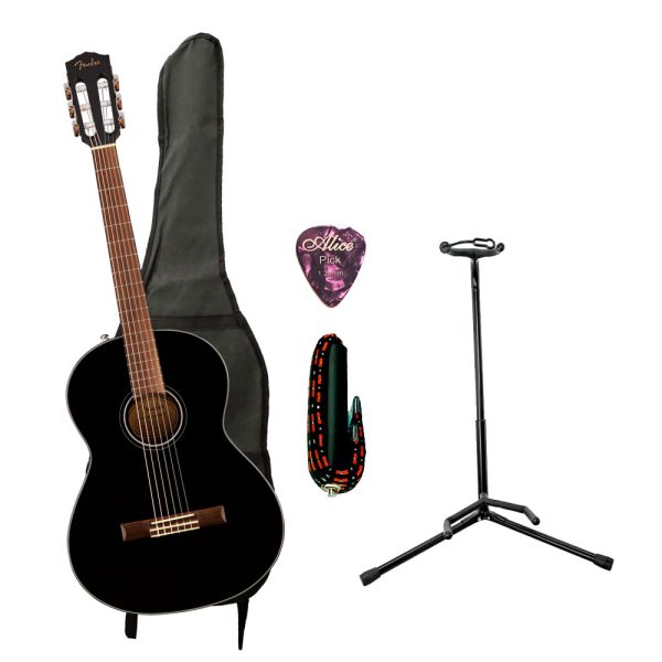 Combo Fender CN-60S NYLON Guitarra + Base, estuche y accesorios