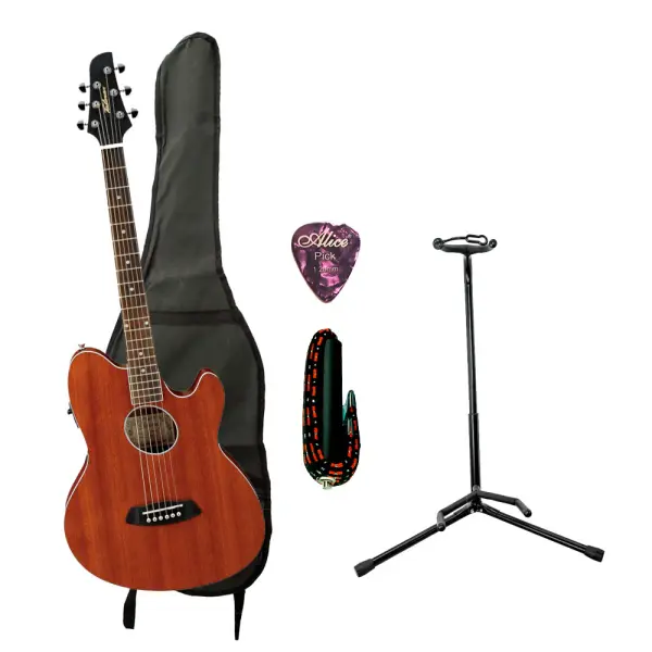Combo Ibanez TCY12E-OPN Guitarra + Base, estuche y accesorios
