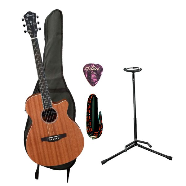 Combo Ibanez AEG7MH-OPN Guitarra + Base, estuche y accesorios