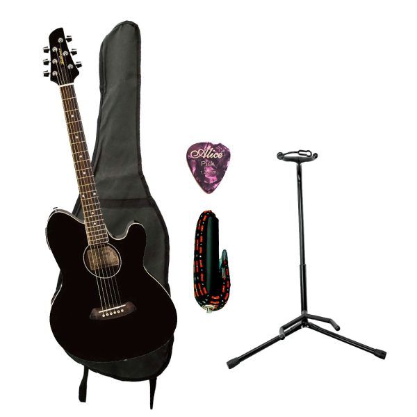 Combo Ibanez TCY10EBK Guitarra + Base, estuche y accesorios