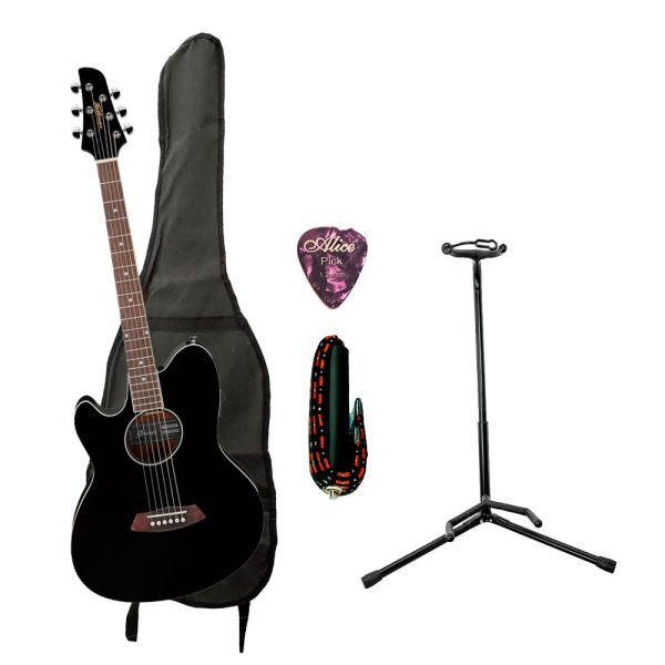 Combo Ibanez TCY10LE-BK Guitarra + Base, estuche y accesorios