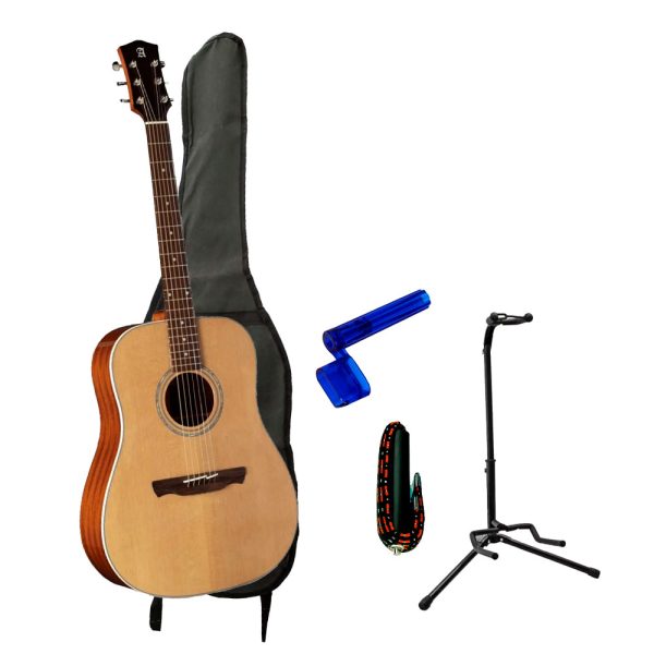 Combo Alhambra W-100B GZ/LM FOLK Guitarra + Base, estuche y accesorios