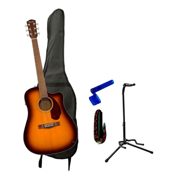 Combo Fender CD-140SCE SB  Guitarra + Base, estuche y accesorios
