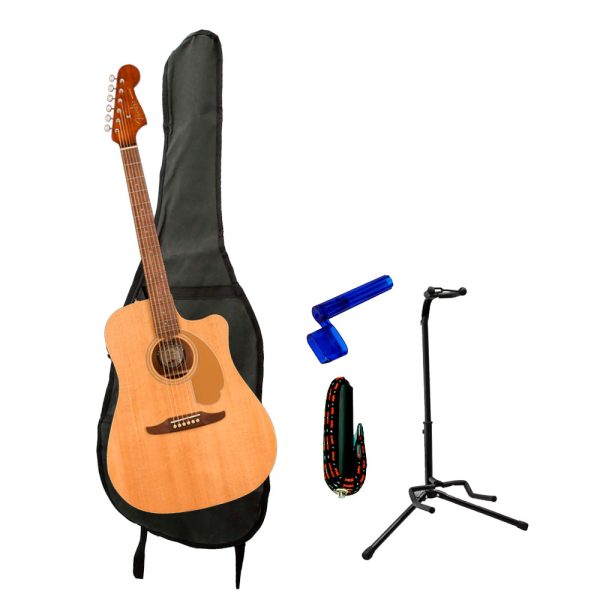 Combo Fender REDONDO PLAYER Guitarra + Base, estuche y accesorios
