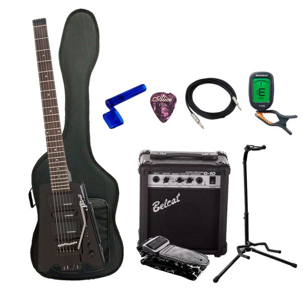 Combo Steinberger GTPROBK1 Guitarra + Amplificador, Base y Accesorios