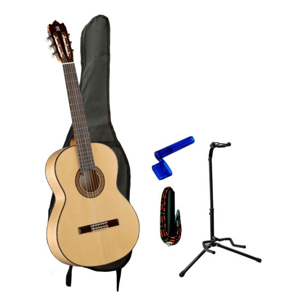 Combo Alhambra 3 F PURE C/GOLP Guitarra + Base, estuche y accesorios