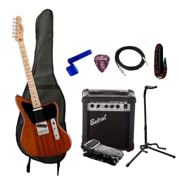 Combo Fender PARANORMAL OFFSET TELE Guitarra + Amplificador, Base y Accesorios