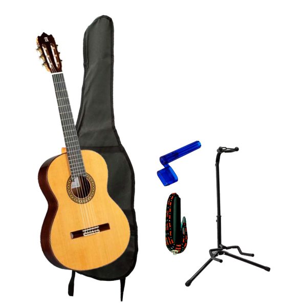 Combo Alhambra 4-P Guitarra + Base, estuche y accesorios