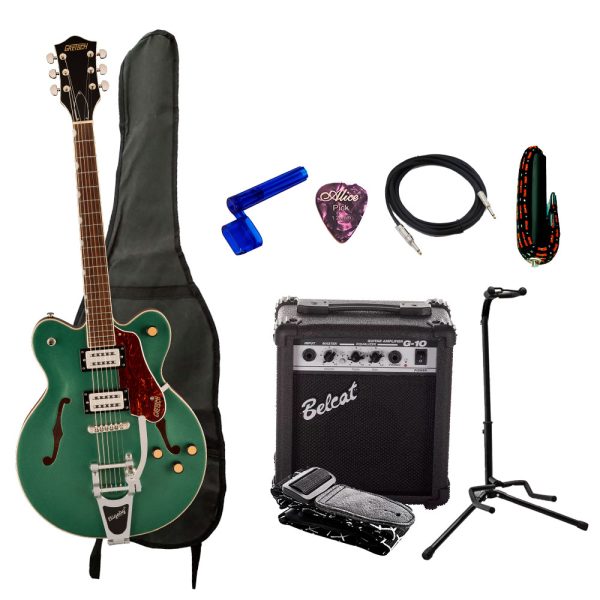 Combo Gretsch G2622T Guitarra + Amplificador, Base y Accesorios