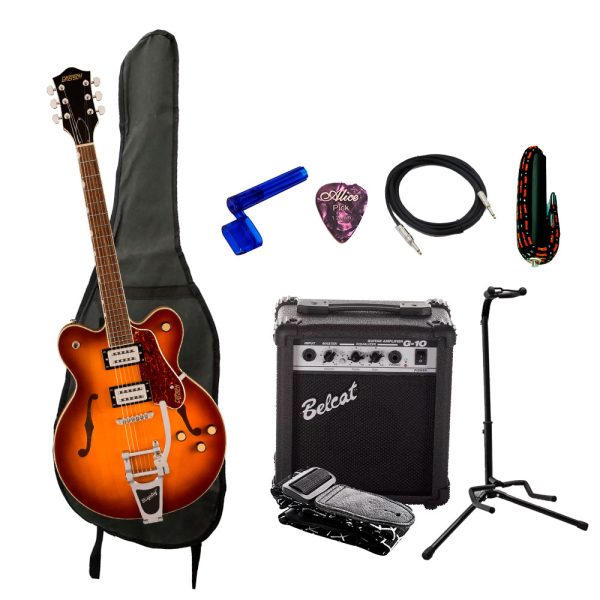 Combo Gretsch G2622T Guitarra + Amplificador, Base y Accesorios