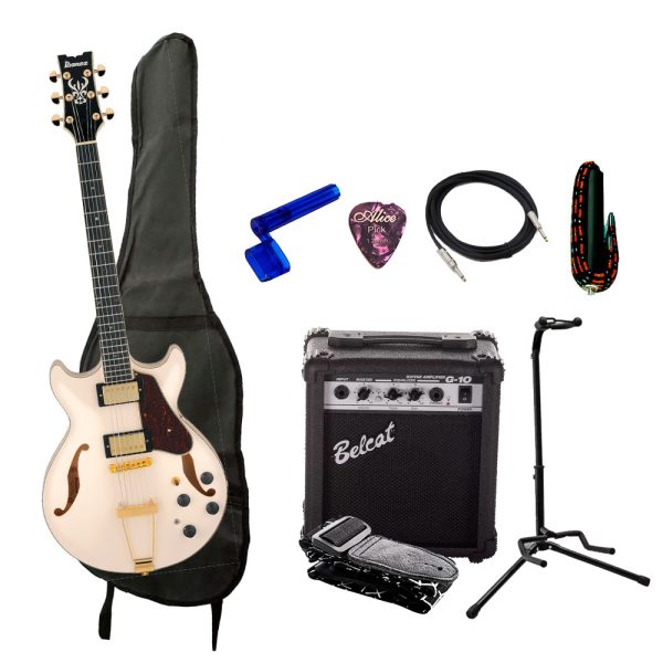 Combo Ibanez AMH90-IV Guitarra + Amplificador, Base y Accesorios
