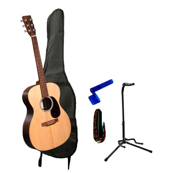 Combo Martin 000X2E-01 Guitarra + base + accesprios