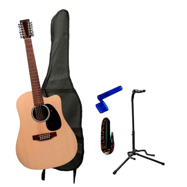 Combo Martin DC-X2E12 STRING Guitarra + base + accesprios