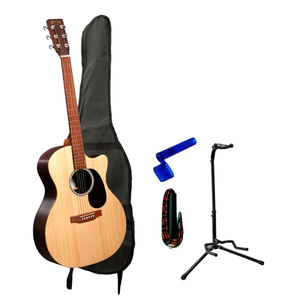 Combo Martin GPC-X2E Guitarra + base + accesprios