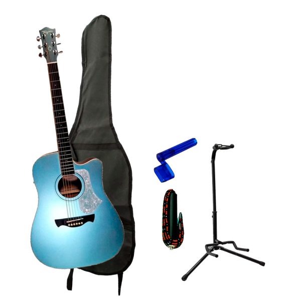Combo Tagima ANDES EQ LPBS DF Guitarra + Base, estuche y accesorios