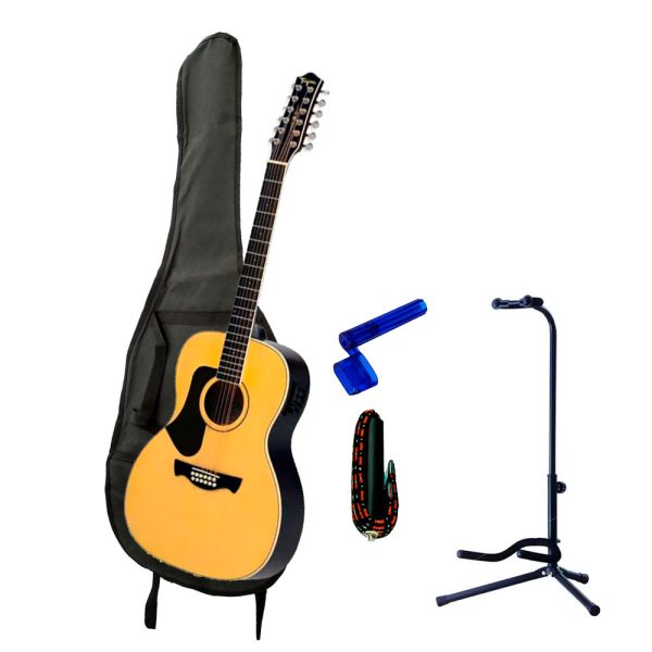 Combo Tagima AZTECA XII NC EQ NTAB DF Guitarra + Base, estuche y accesorios