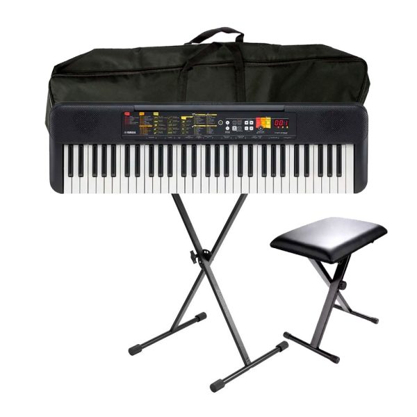 Combo Yamaha PSR-F52 Piano + Silla, base y estuche