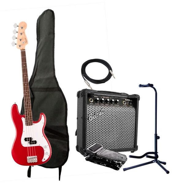 Combo Fender DEBUT Precision Sq Bajo + Amplificador base y accesorios