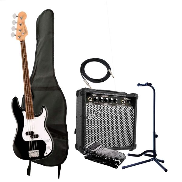 Combo Fender DEBUT Precision Sq Bajo + Amplificador base y accesorios