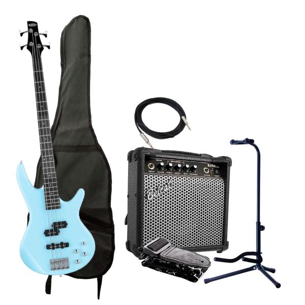 Combo Ibanez GSR200-CEB Bajo + Amplificador base y accesorios