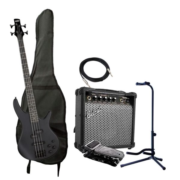 Combo Ibanez GSR200B-WK Bajo + Amplificador base y accesorios