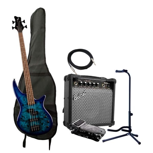 Combo Jackson JS2P SPECTRA IV Bajo + Amplificador base y accesorios