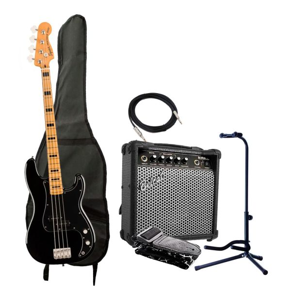 Combo Fender CLASSIC VIBE '70S PRECISION SQ Bajo + Amplificador base y accesorios