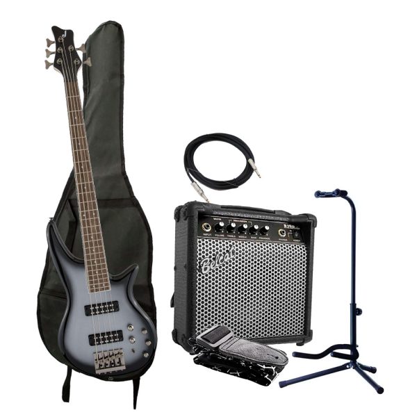 Combo Jackson JS3V SPECTRA Bajo + Amplificador base y accesorios