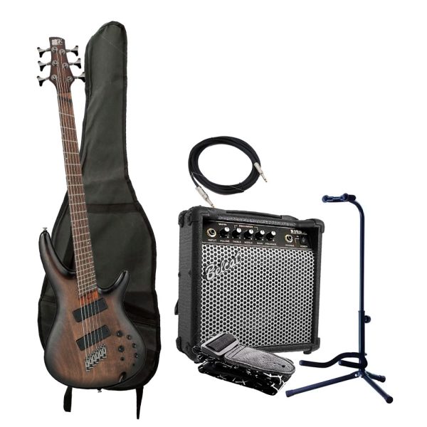 Combo Ibanez SRC6MS-BLL Bajo + Amplificador base y accesorios