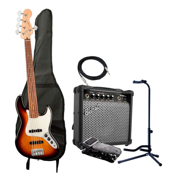 Combo Fender PLAYER JAZZ BASS Bajo + Amplificador base y accesorios