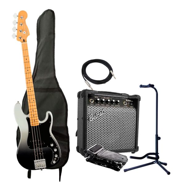 Combo Fender Player Plus Precision Bajo + Amplificador base y accesorios