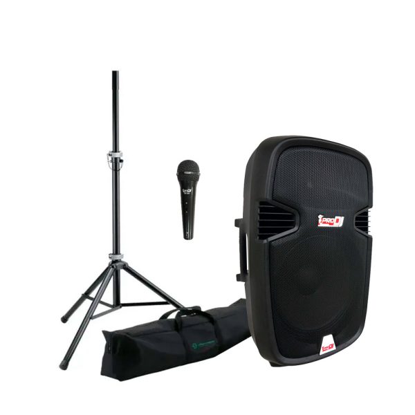 Combo Pro dj PSI15-MP3 MKII Cabina + Base y estuche