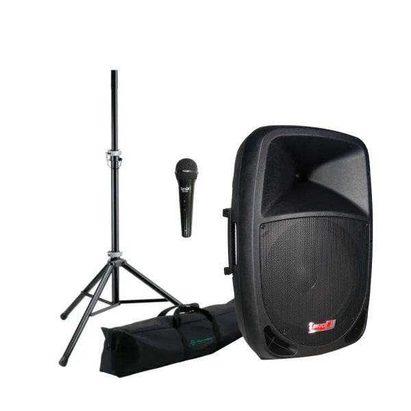Combo Pro dj PSA15A Cabina + Base y estuche